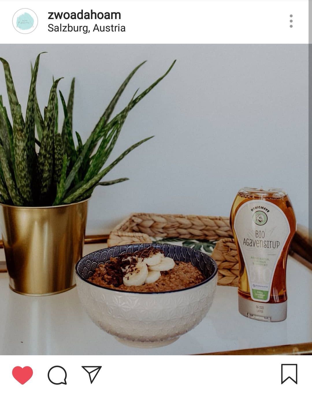 Instagram Zwoa Dahoam Porridge